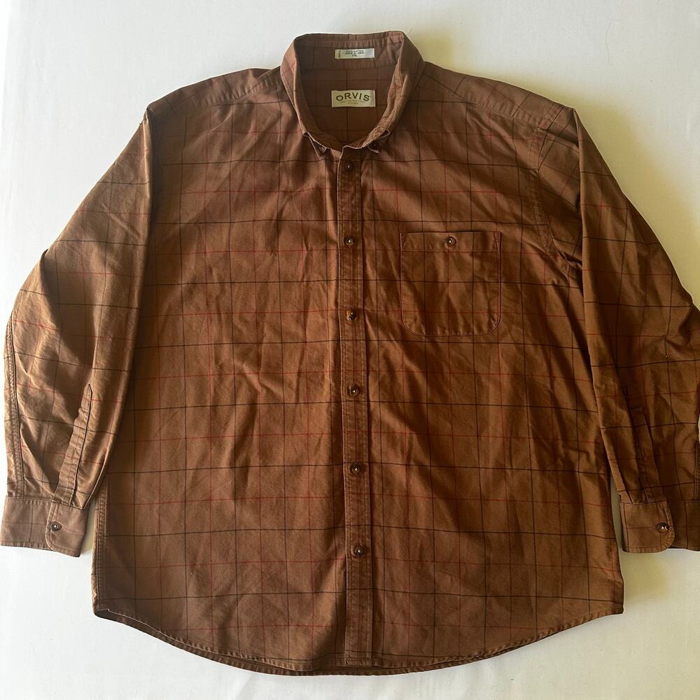 Orvis 100% Cotton Flannel Shirt XXL